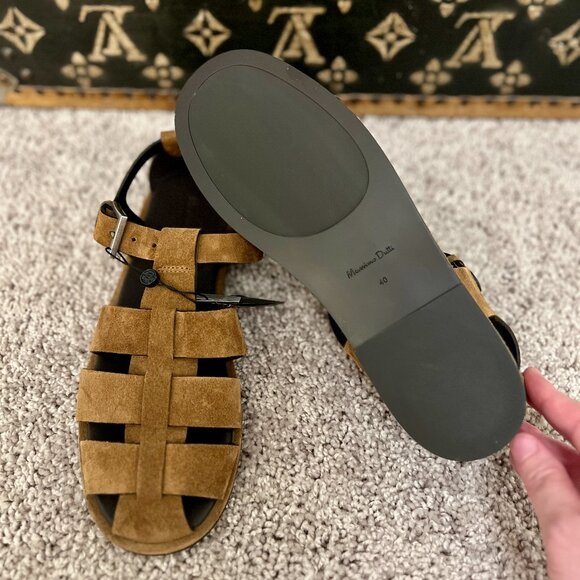 Massimo Dutti Brown Suede Fisherman Shoes, NEW - Picture 5 of 6